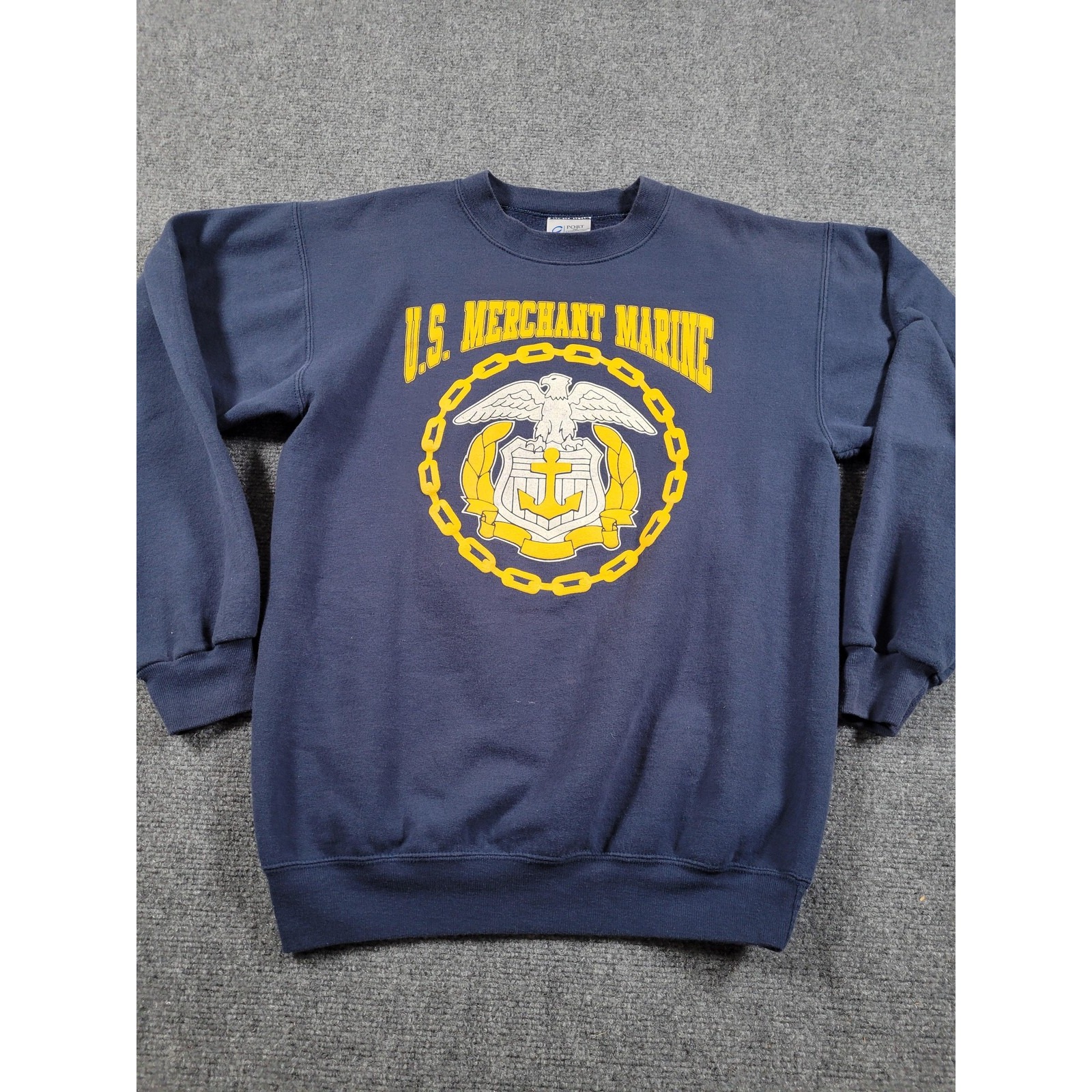 Us Merchant Marine Sweatshirt Mens Small Crewneck Pullover Military Veteran Usa